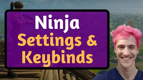 Ninja Fortnite Settings Keybinds Mouse Etc September 2018 Youtube