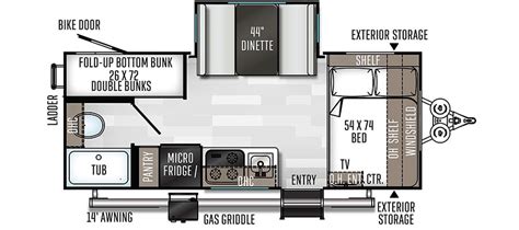 Top Ten Travel Trailer Bunkhouse Floorplans Rv Wholesalers