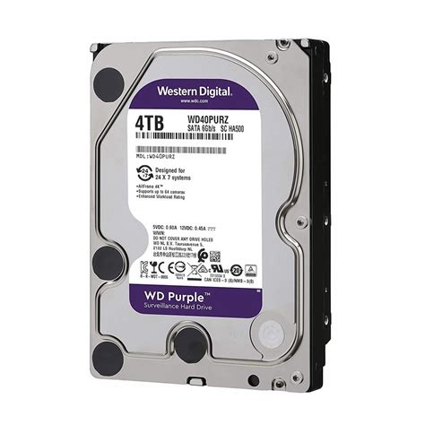 Wd Purple 4tb Hdd Surveillance Hard Disk Drive Western Digital 5400rpm
