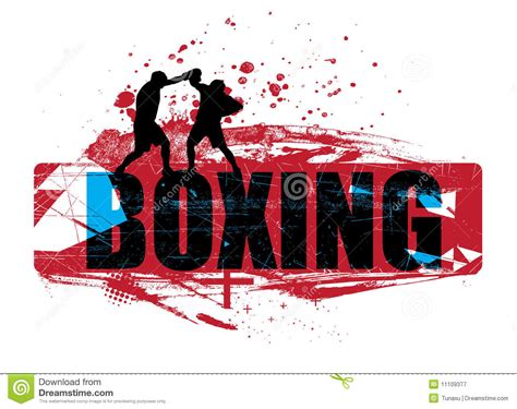 Boxing Stock Vector Illustration Of Texture Match Practice 11109377