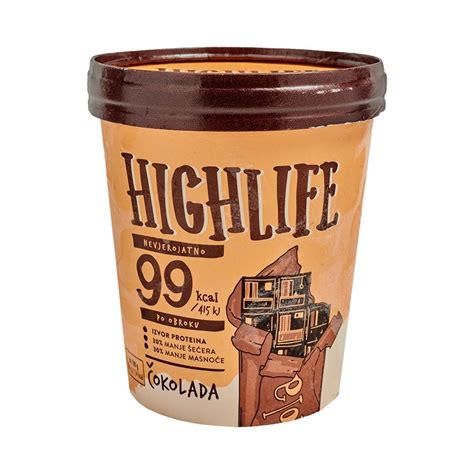 Sladoled High Life Čokolada 460ml Ppk Bjelovar