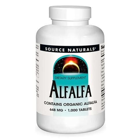 Alfalfa 10 Grain Dietary Supplement 1000 Tablets Brivol