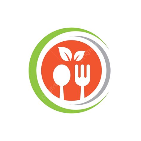 Gambar Logo Makanan Vegetarian Makanan Ramah Lingkungan Segar Vektor