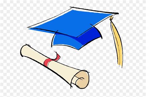 Blue Graduation Cap Clipart Clip Art Library