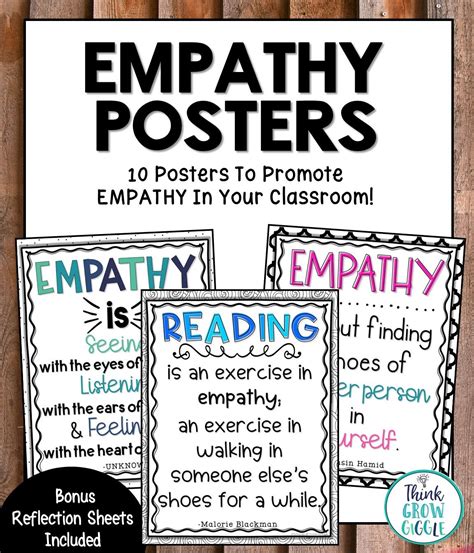 Empathy Posters Reflection Activity Bulletin Board Sel Social Emotional