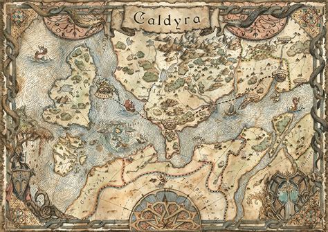 Artstation Map Of Caldyra Francesca Baerald