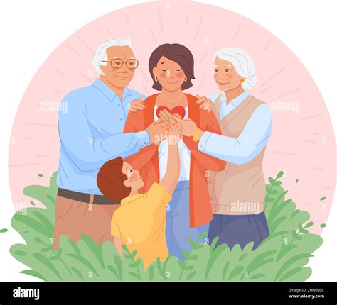 Child mother hug trust Stock Vector Images - Alamy