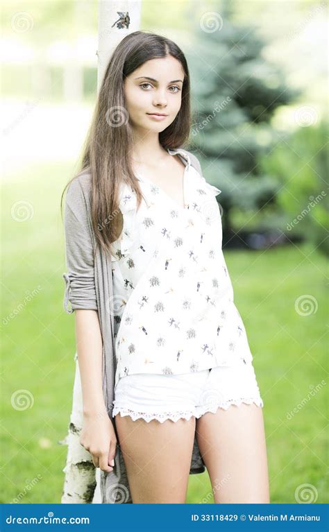 Beautiful Teen Girl Outdoor Royalty Free Stock Images Image