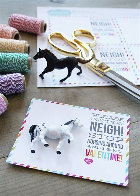 Don't Say Neigh Horse Valentines | Skip To My Lou