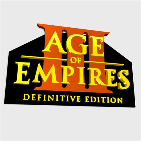 Archivo Stl Logotipo De Age Of Empires Iii Definitive Edition 🖼️・plan