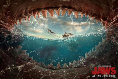 Roy scheider, lorraine gary, murray hamilton size: Fun JAWS Fan Art Featuring POV From Inside The Shark's ...