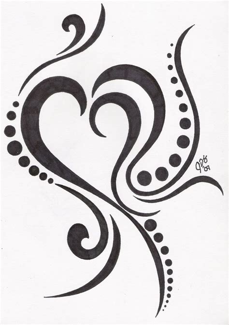 Heart Tattoo By Justjessica91 On Deviantart Tribal Heart Tattoos Heart Tattoo Tribal Heart