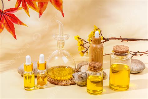 Essential Oil Massage Theme Photography Background Bottled Essential Oils Nursing Massage