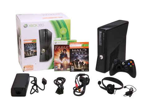 Microsoft Xbox 360 250gb Holiday Bundle Whalo Reach And Fable 3 250 Gb