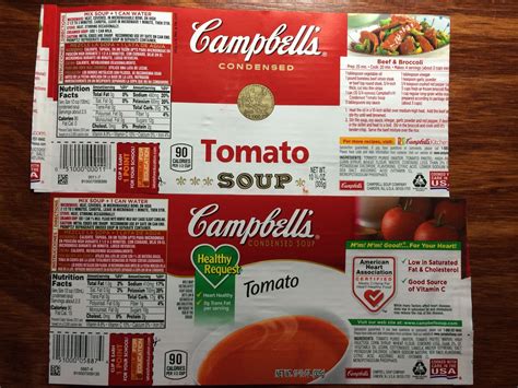 Campbells Tomato Soup Nutritional Information Runners High Nutrition