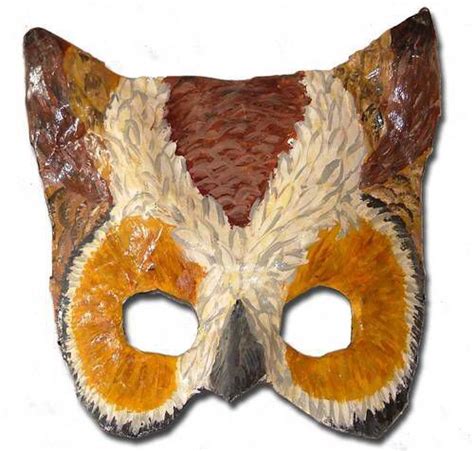 Cute Crafts Crafts For Kids Owl Mask Paper Mache Animals Brooklyn