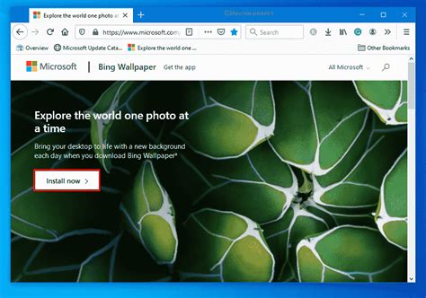 Fix Bing Wallpaper App Not Working On Windows 10