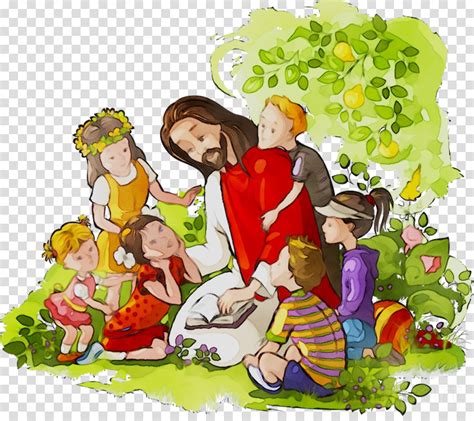 Jesus With Children Animated