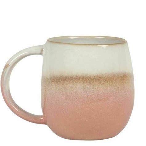 Dip Glazed Stoneware Pink Mug By The Best Room