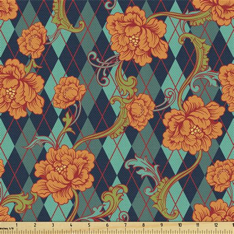 Renaissance Fabric By The Yard Upholstery Vibrant Baroque Blossoms