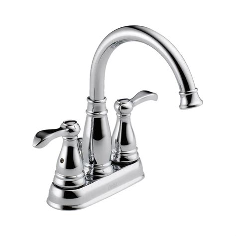 It is a single handle center set makes that. Delta Porter 4 in. Centerset 2-Handle Bathroom Faucet in ...