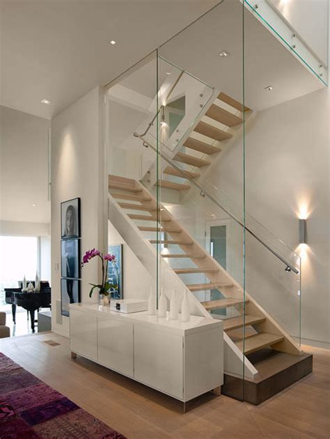 Glass Panel Staircase Houzz