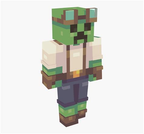 Minecraft Green Skin Hd Png Download Kindpng
