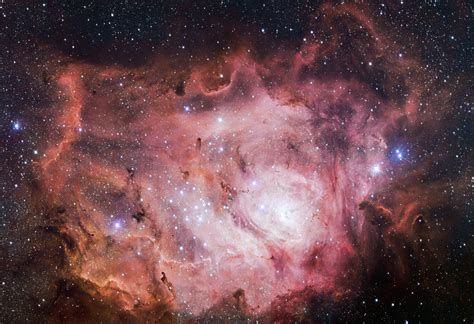 The Lagoon Nebula Messier 8 Glows Bright With New Stars In New Vlt