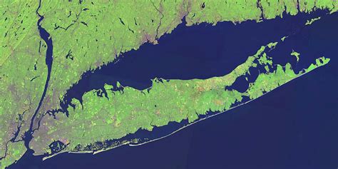 New York City Long Island And Surrounding Areas Satellite Image Mosaic
