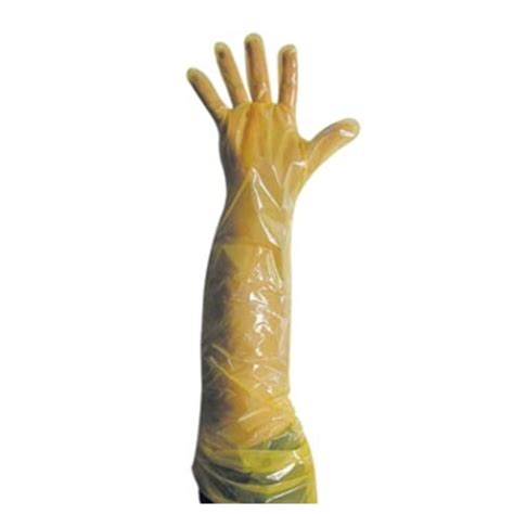 Yellow Full Arm Veterinary Gloves Size 16 Inch Rs 80pair Id