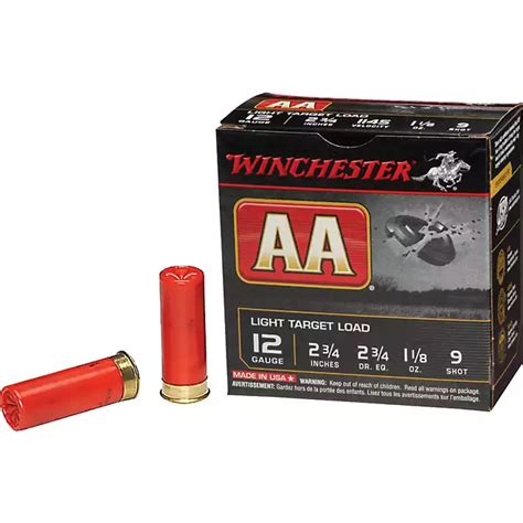 Winchester Aa Light Target Load 12 Gauge 9 Shotshells Academy