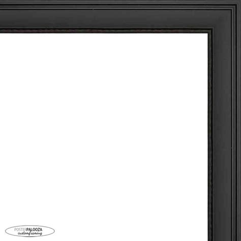 16x16 Traditional Black Complete Wood Square Picture Frame With Uv