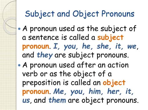 What Is A Subject Pronoun Rastap
