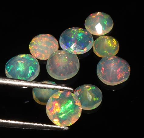 Pin On Fire Opal Faceted Cut