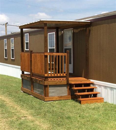 Sympathetic Porch Design Ideas Apply For Access Mobile Home Porch