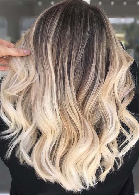 Bright Creamy Textured Blonde Balayage Hair Color Shades In 2019 Stylezco