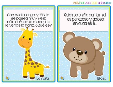 Divertidas Adivinanzas De Animales Imagenes Educativas Spanish
