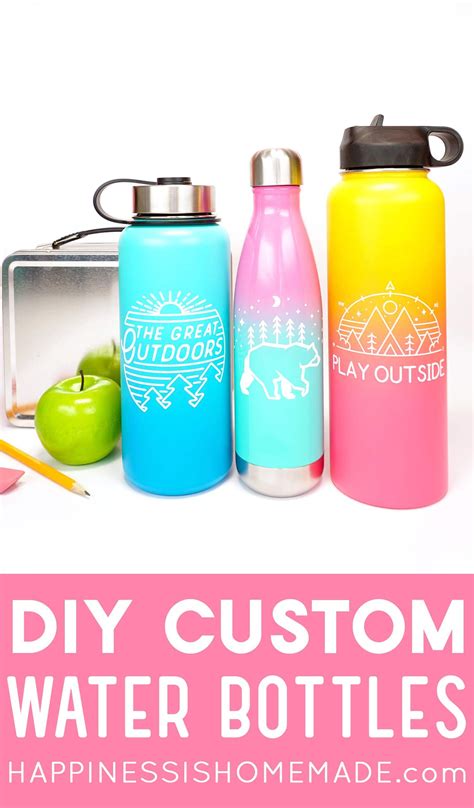 Custom Water Bottles With Cricut Make Your Own Custom Water Bottles