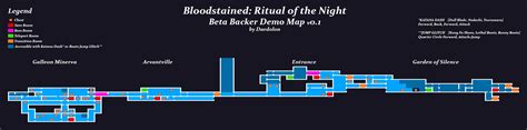 Bloodstained Ritual Of The Night Area Map Beta Backer Demo