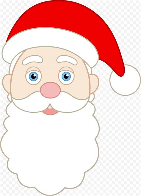 Nose Santa Claus Face Smiley Clip Art Christmas Cartoon Free Png