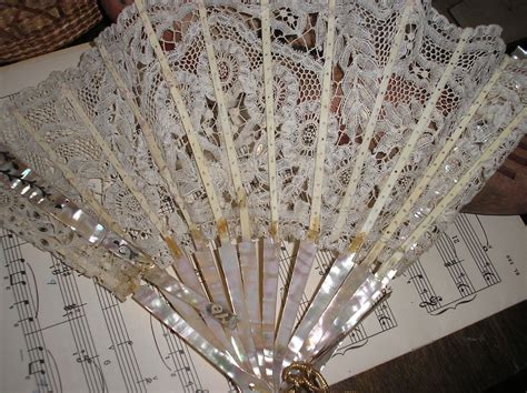 Antique Mother Of Pearl French Lace Fan The Newest Addition To The