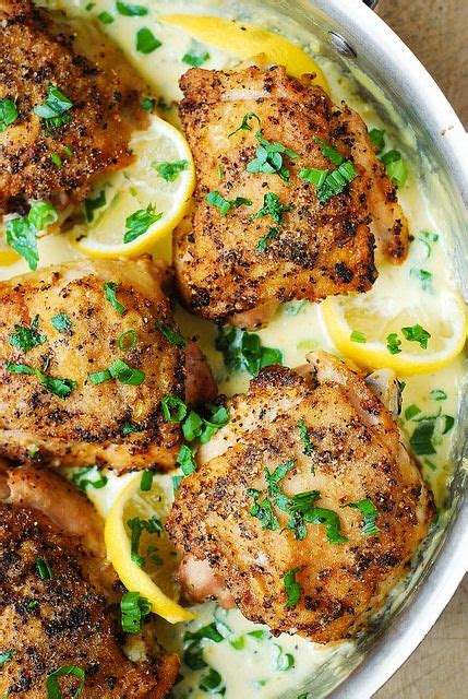 Rub chicken with oil (1 tablespoon), and sprinkle with salt (1 teaspoon) and pepper (1/2 teaspoon). Lemon Pepper Chicken with Creamy Garlic-Lemon Sauce ...