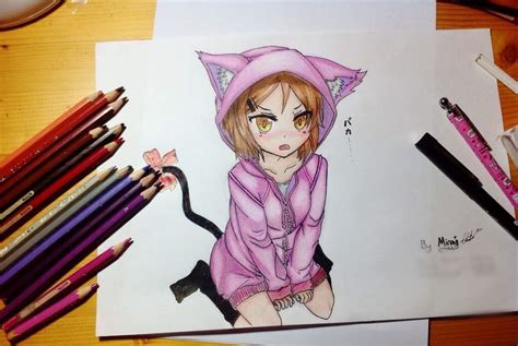 Neko Girl Drawing~ Anime Amino