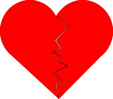 Download Heart Red Broken Heart Royalty Free Stock Illustration Image