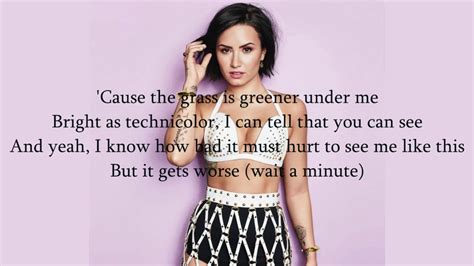 Sorry Not Sorry Demi Lovato Lyrics Youtube