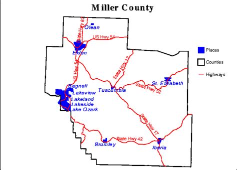 Miller County Mo Map
