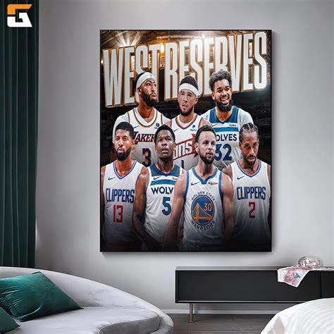 The Western Conference NBA All Star Indiana 2024 Reserves Home Decor
