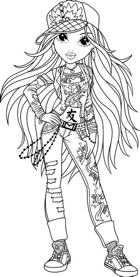 New Moxie Girlz Coloring Pages