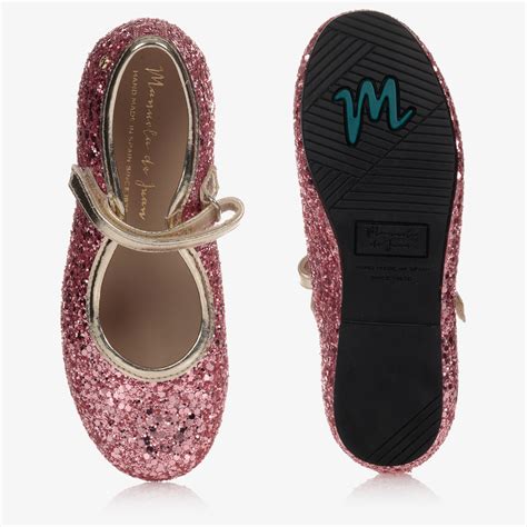 Manuela De Juan Girls Pink Glitter Shoes Childrensalon