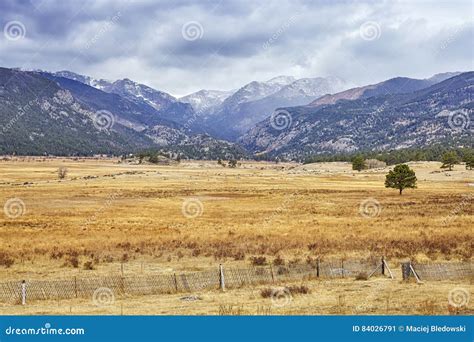 Snowy Clouds Over Rocky Mountains Colorado Usa Stock Image Image Of